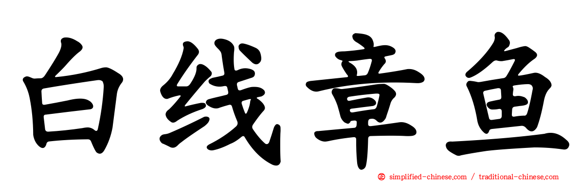 白线章鱼
