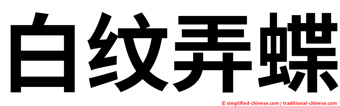 白纹弄蝶