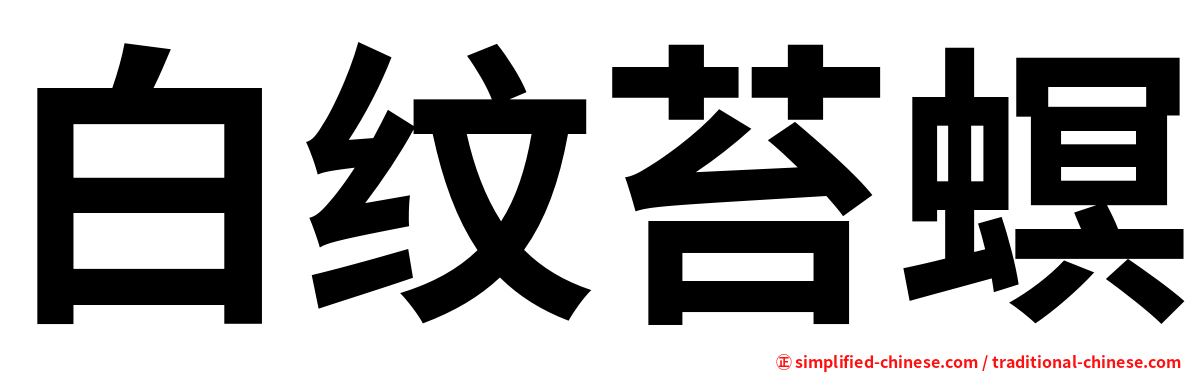 白纹苔螟