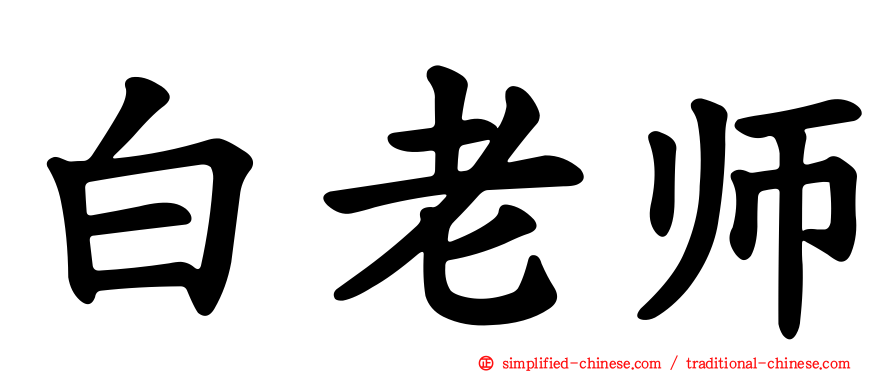 白老师