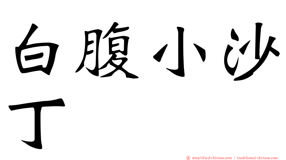 白腹小沙丁