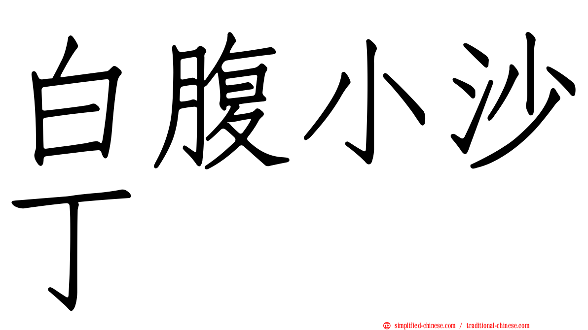 白腹小沙丁