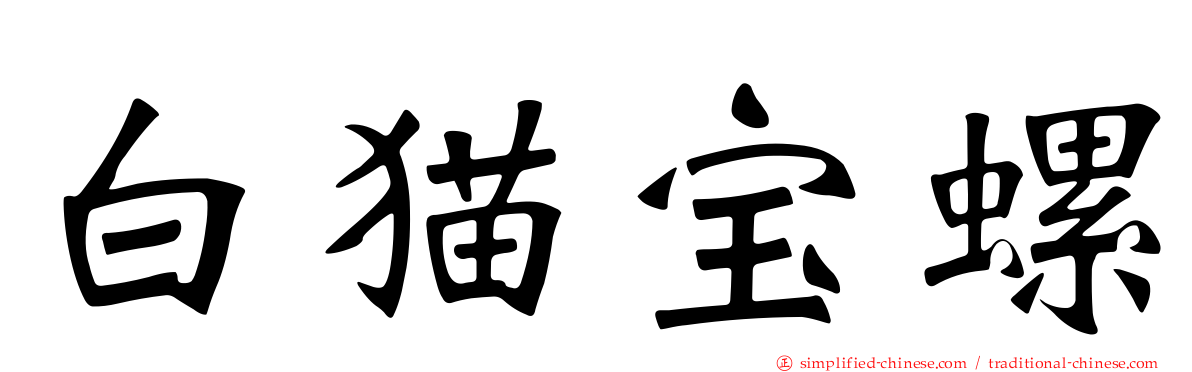 白猫宝螺