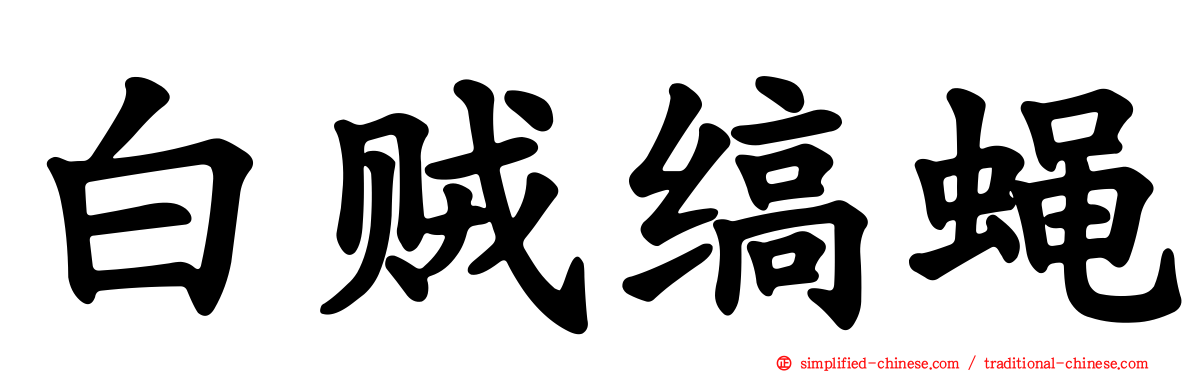 白贼缟蝇
