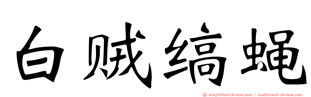 白贼缟蝇