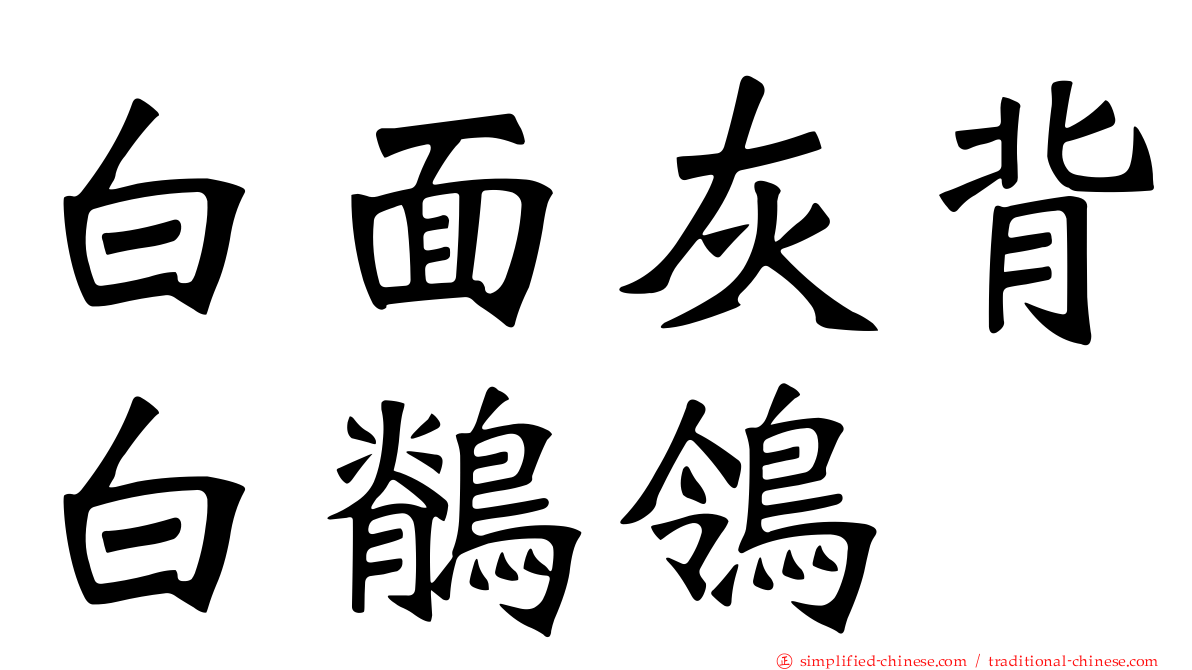 白面灰背白鹡鸰