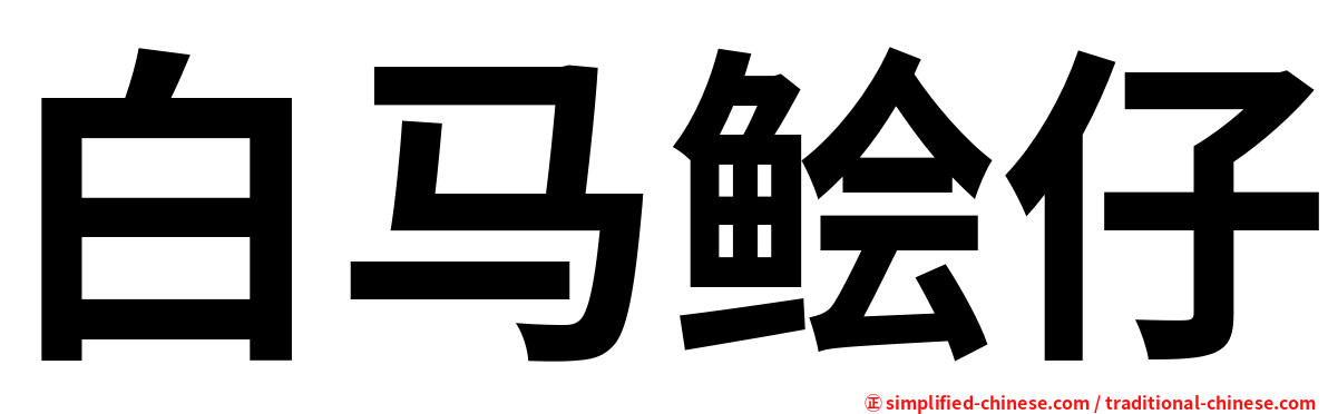 白马鲙仔