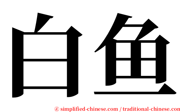 白鱼 serif font