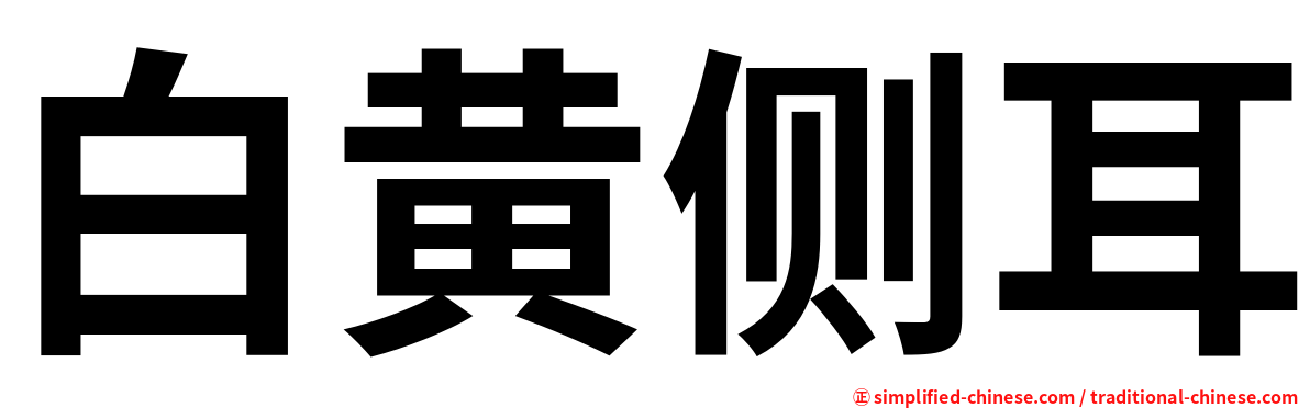 白黄侧耳