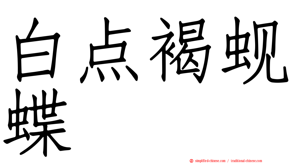 白点褐蚬蝶