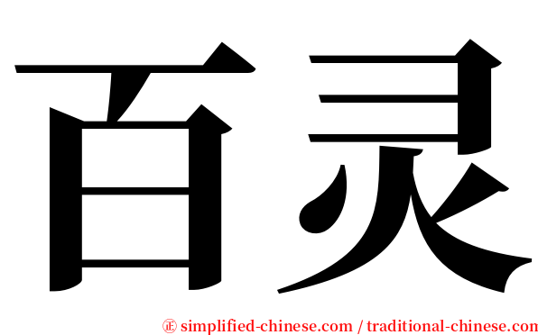 百灵 serif font
