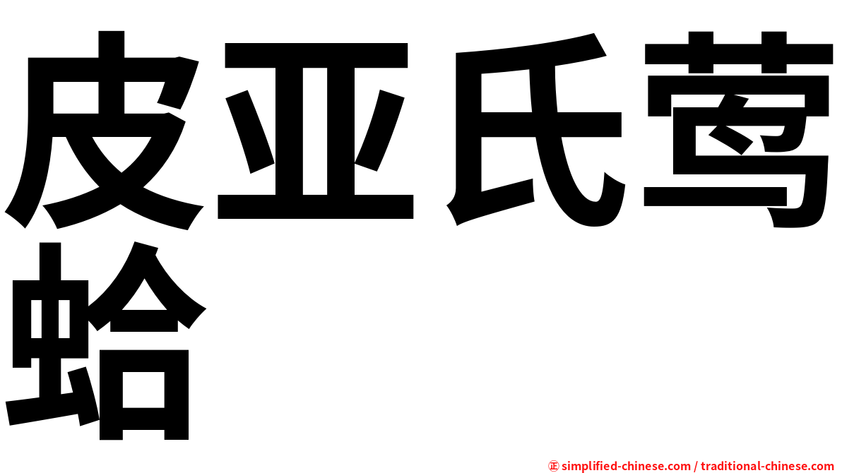 皮亚氏莺蛤
