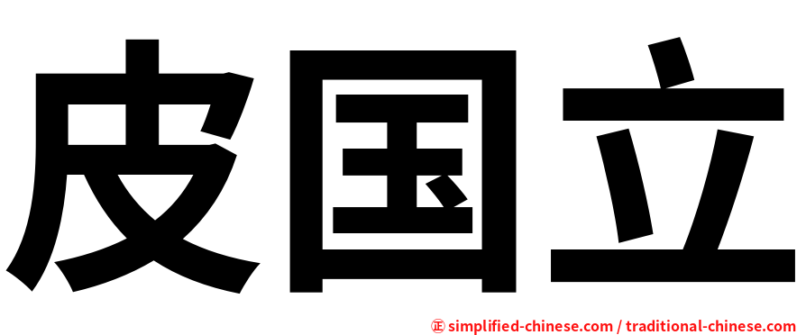 皮国立