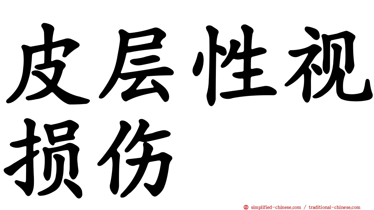 皮层性视损伤