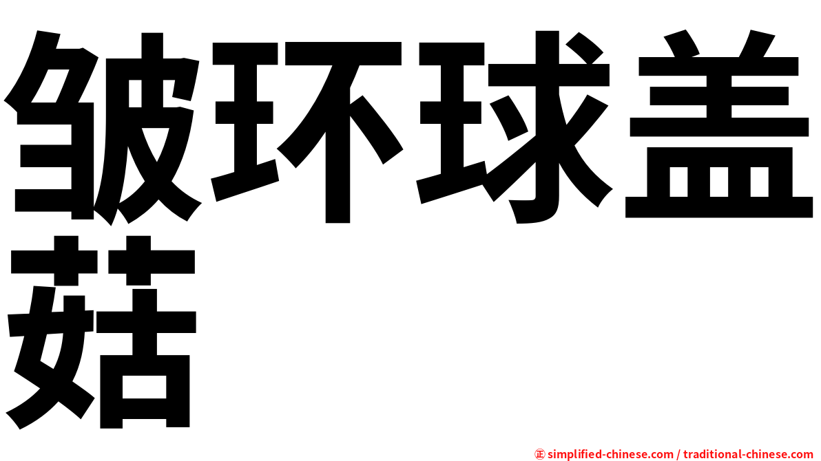 皱环球盖菇