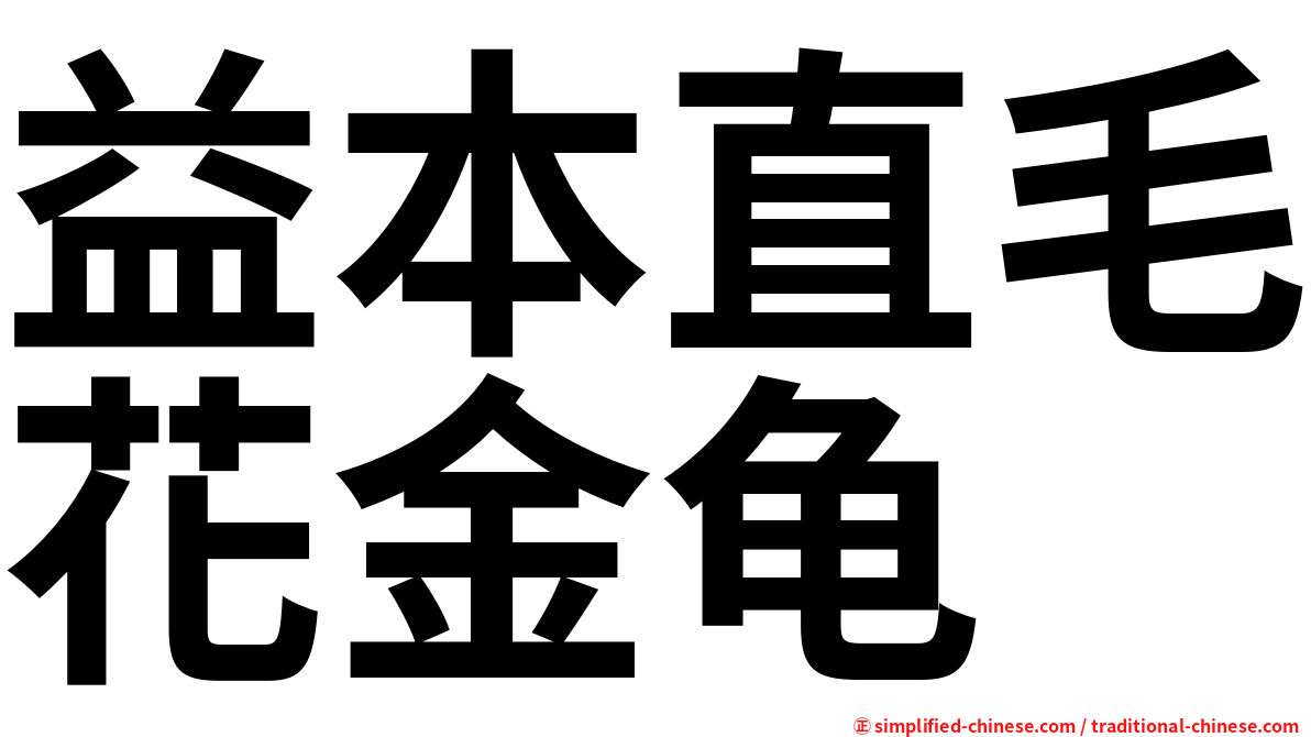 益本直毛花金龟