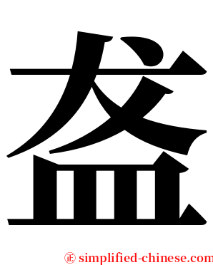 盋 serif font