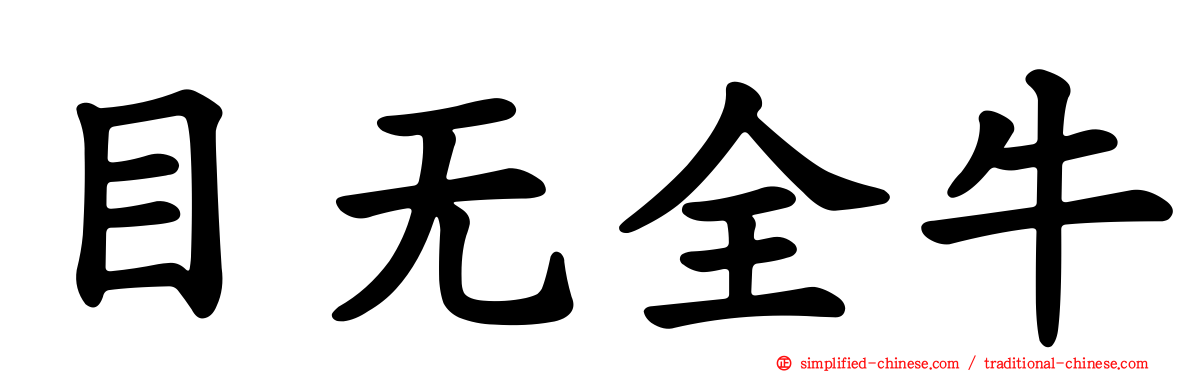 目无全牛