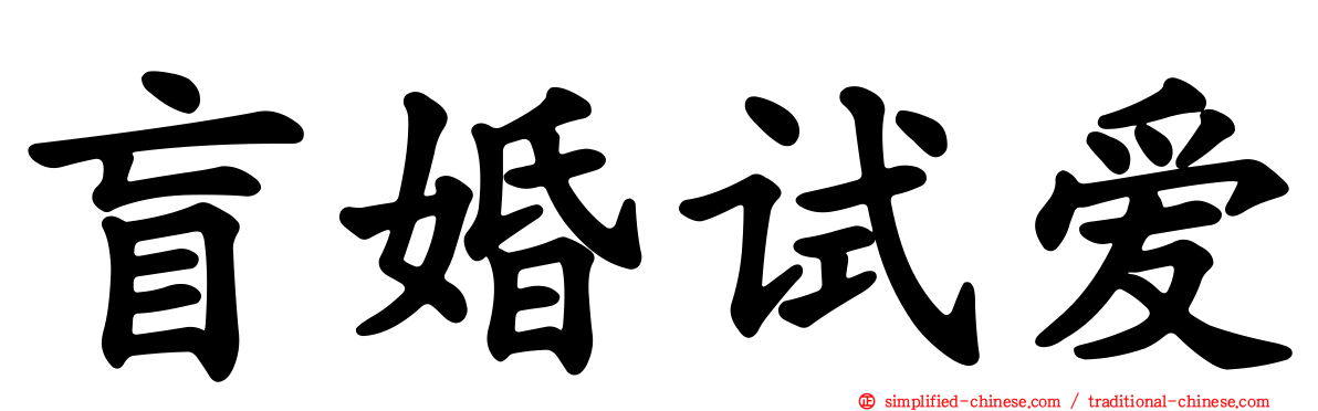 盲婚试爱