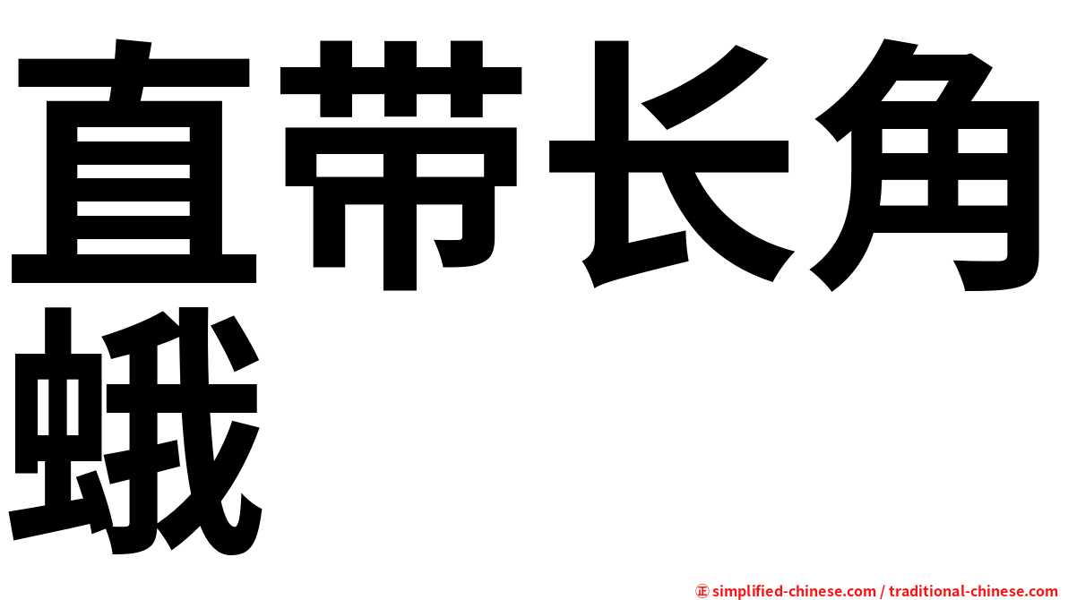 直带长角蛾