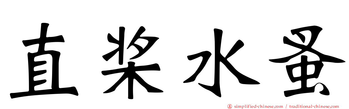 直桨水蚤