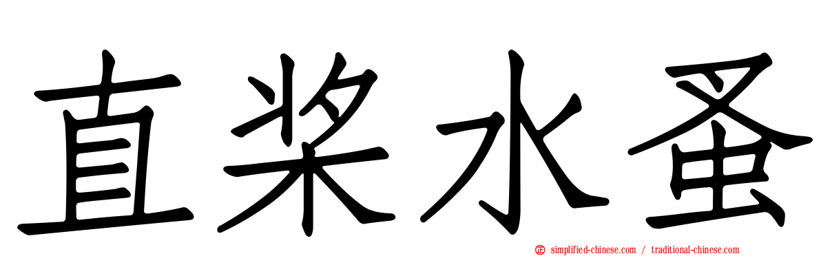 直桨水蚤