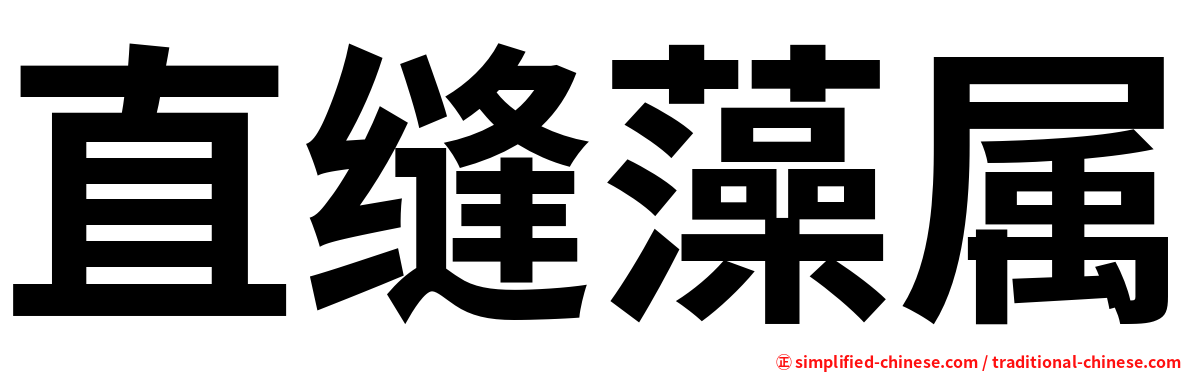 直缝藻属