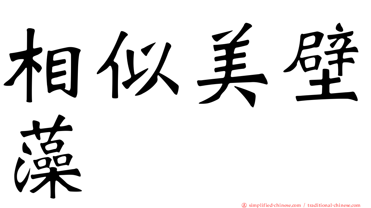 相似美壁藻