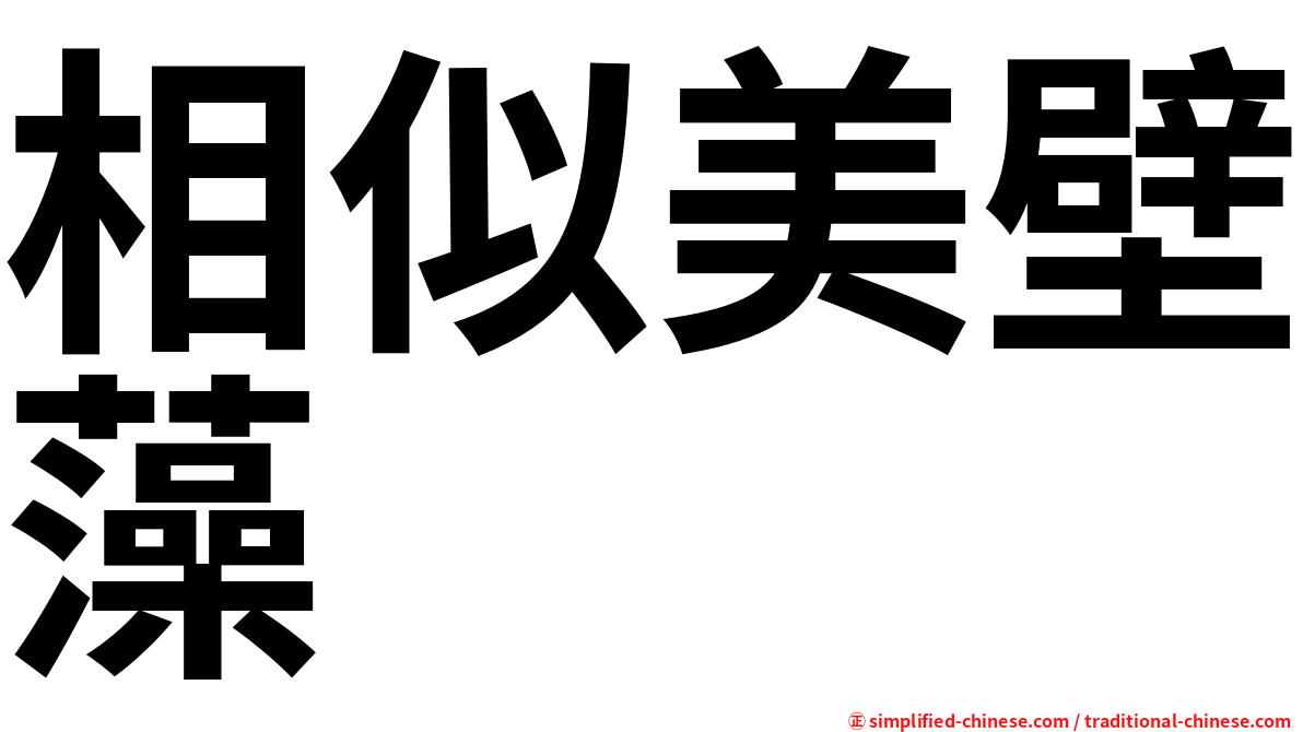 相似美壁藻
