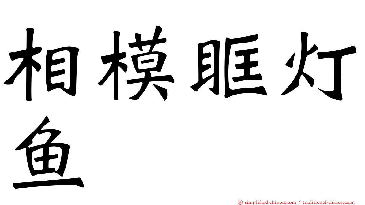 相模眶灯鱼