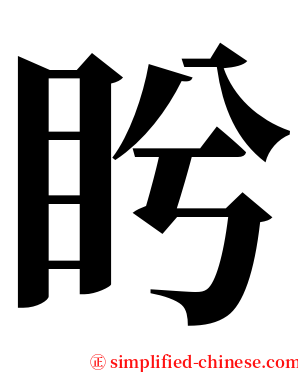 盻 serif font