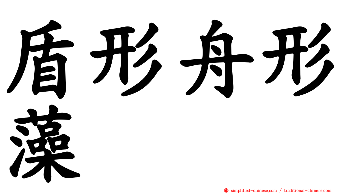 盾形舟形藻