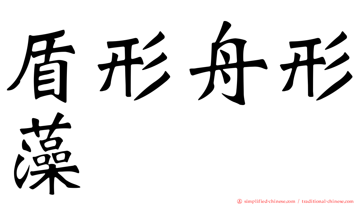 盾形舟形藻
