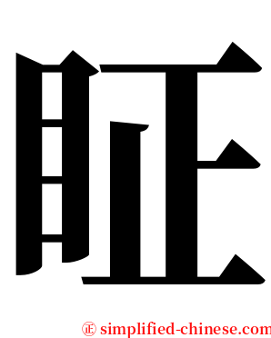 眐 serif font