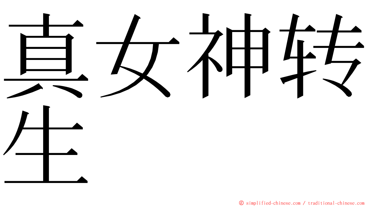 真女神转生 ming font