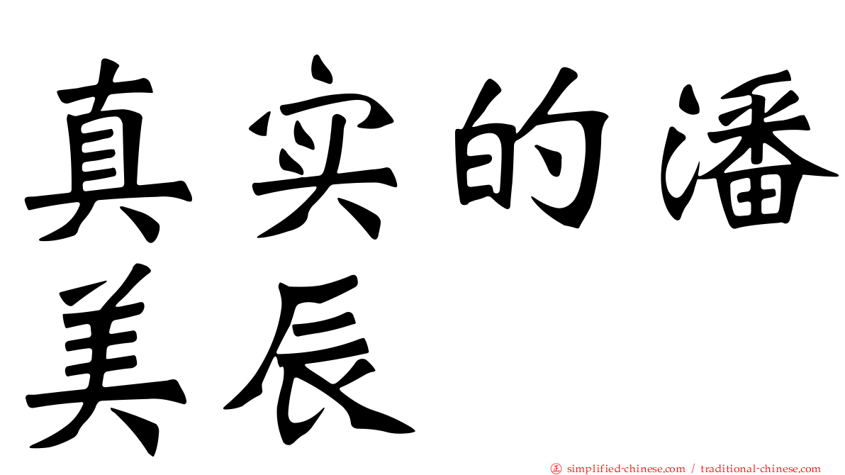 真实的潘美辰