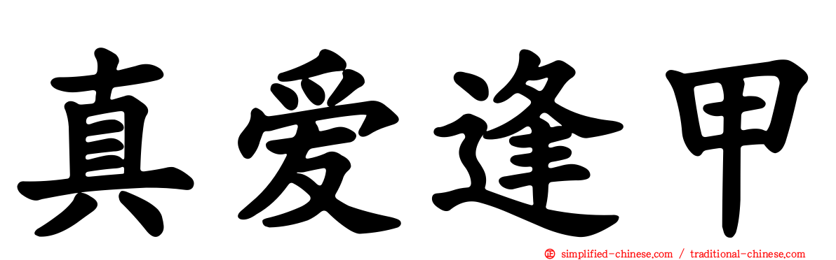真爱逢甲