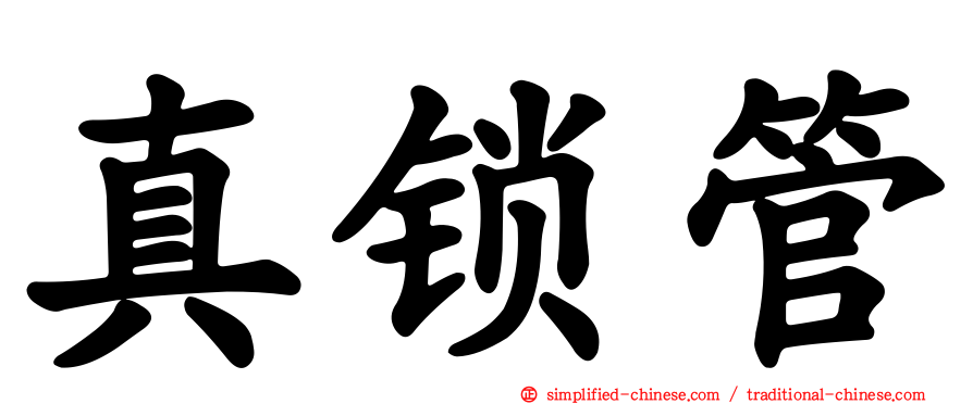 真锁管
