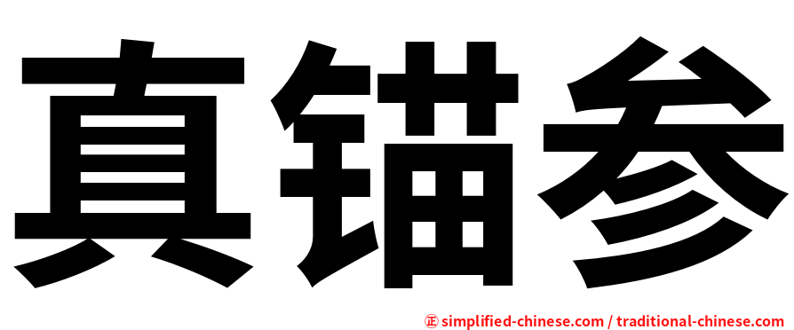 真锚参