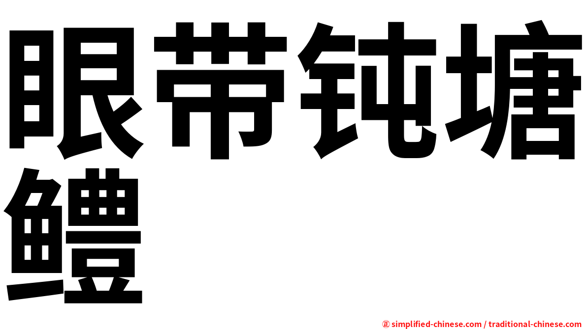 眼带钝塘鳢