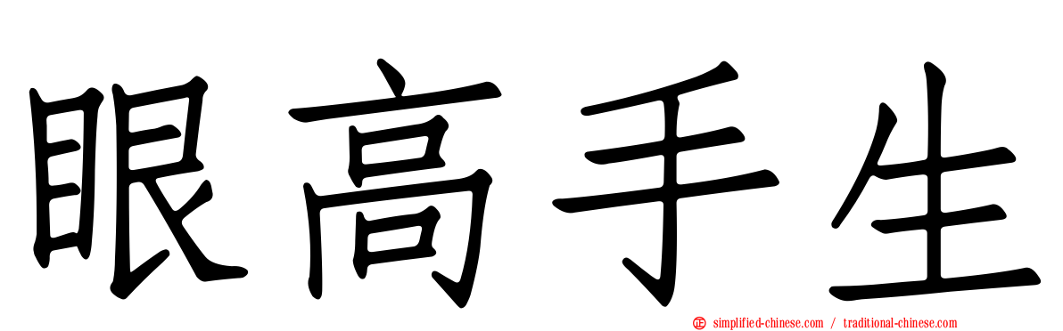 眼高手生