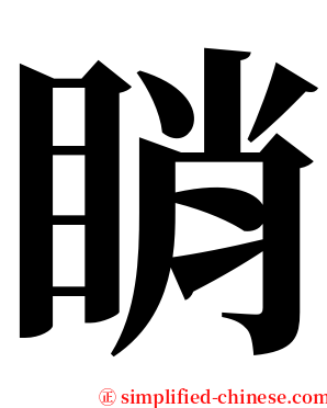 睄 serif font