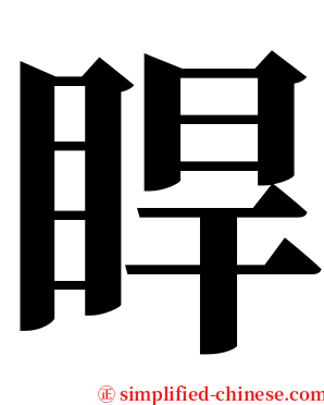 睅 serif font