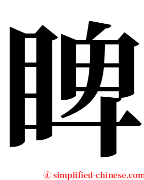 睥 serif font