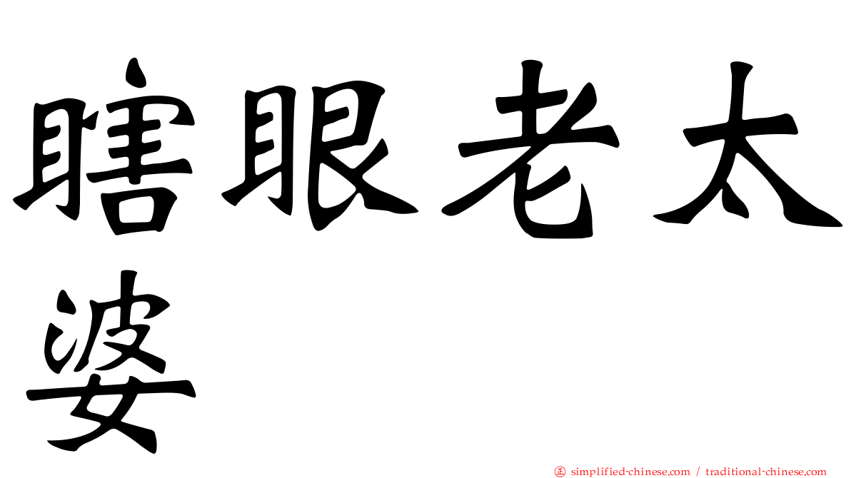 瞎眼老太婆