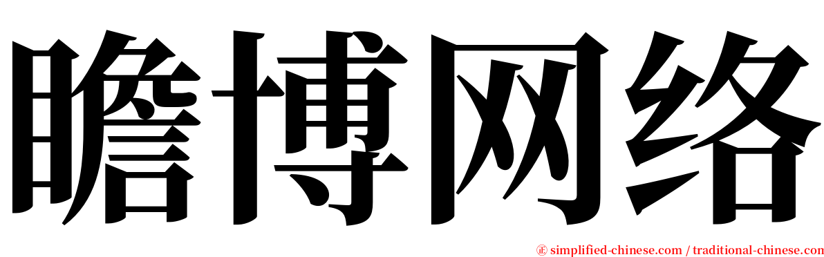瞻博网络 serif font