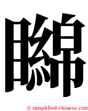 矊 serif font
