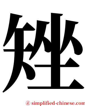 矬 serif font