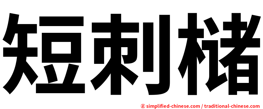 短刺槠