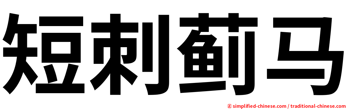 短刺蓟马